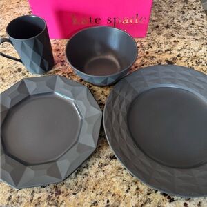 Kate Spade Slate Dinnerware Set (Used)